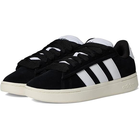 NWT adidas Men's Grand Court Alpha 00s Sneaker, Black/White/Off White, 13 - Picture 1 of 7